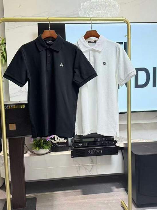 Picture of Fendi Polo Shirts Short _SKUFendiM-2XL8qx17028207